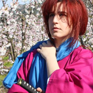Cosplay de Kenshin del anime Ruroni Kenshin hecho por Ariel Van De Kamp